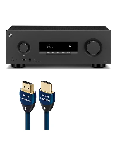 Yamaha RX300A 5.2-Channel Dolby Atmos 8K Av Receiver Bundle