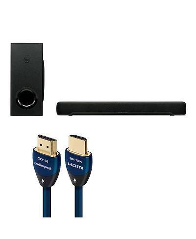 Yamaha Sr-C30A 2.1-Channel 50W Dolby Atmos Soundbar with Wireless Subwoofer