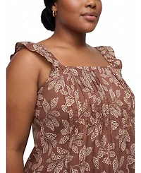 Torrid Plus Belle Isle Square Neck Pintuck Tank