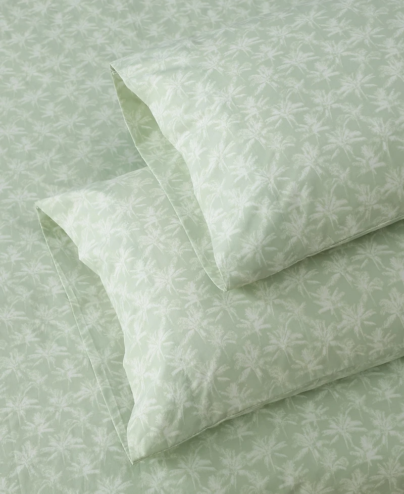 Tommy Bahama Home Tropic Breeze Washed Percale 100% Cotton 4-Piece Sheet Set