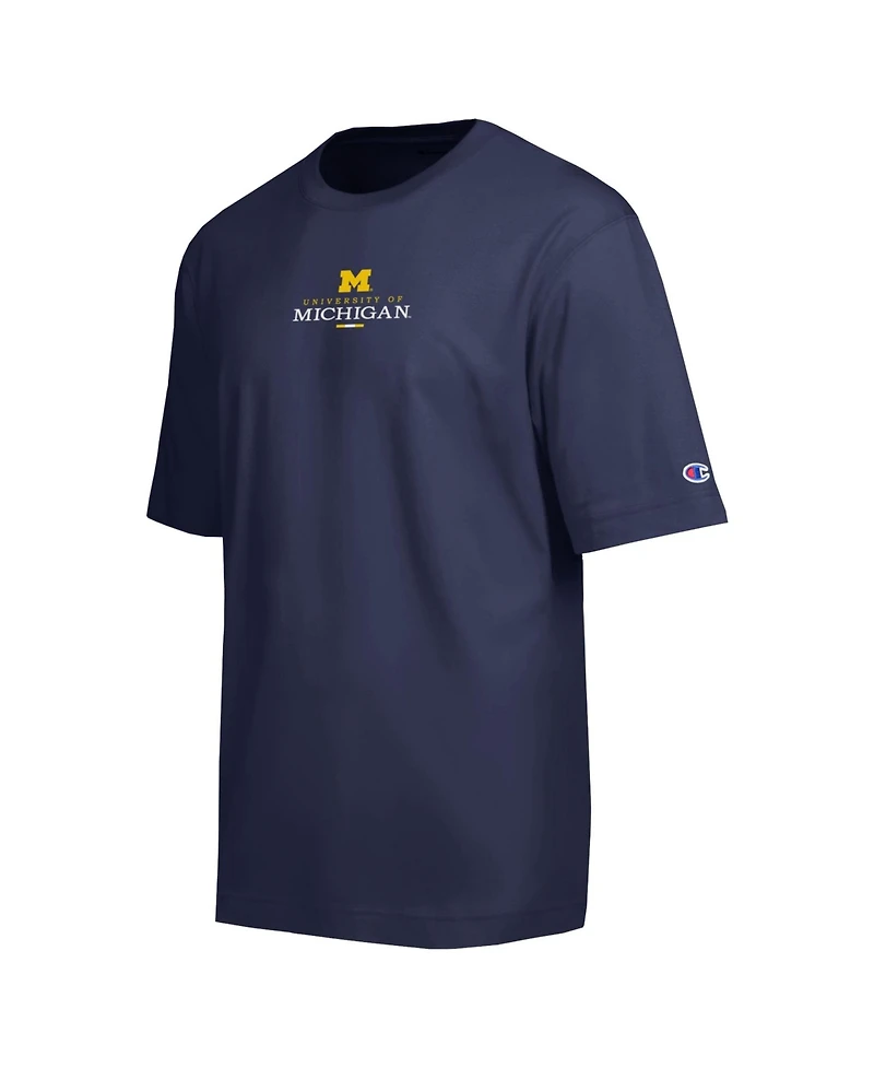 Champion Men's Michigan Wolverines Screen-Print Graphics Seamless Body T-Shirt