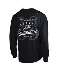 Champion Men's Purdue Boilermakers Screen-Print Long-Sleeve Crewneck T-Shirt