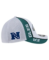 New Era Men's White/Midnight Green Philadelphia Eagles Dash 39THIRTY Flex Hat