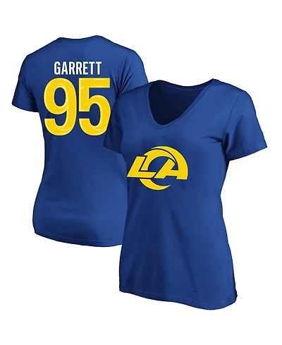 Fanatics Plus Size Myles Garrett Los Angeles Rams V-Neck T-Shirt