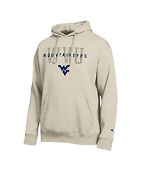 Champion Men's West Virginia Mountaineers All-Star Neutral Stack Relaxed-Fit Fleece-Lined Hoodie