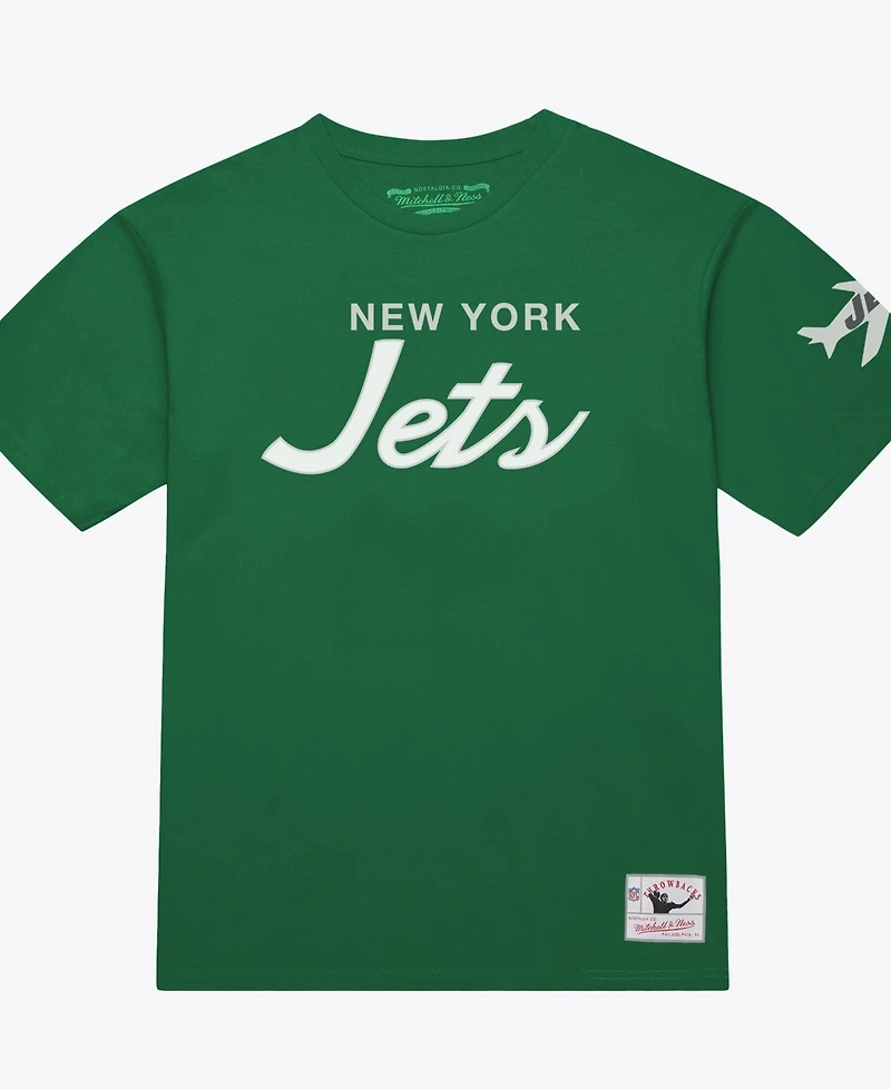 Mitchell & Ness Men's New York Jets Head Coach Classic-Fit Screen Print T-Shirt