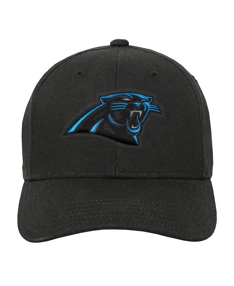 Outerstuff Big Boys and Girls Carolina Panthers Pre-Curved Snapback Hat