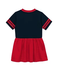 Outerstuff Toddler Girls' 2T-5T Houston Texans Stadium Lights V-Neck Short-Sleeve Jersey Dress