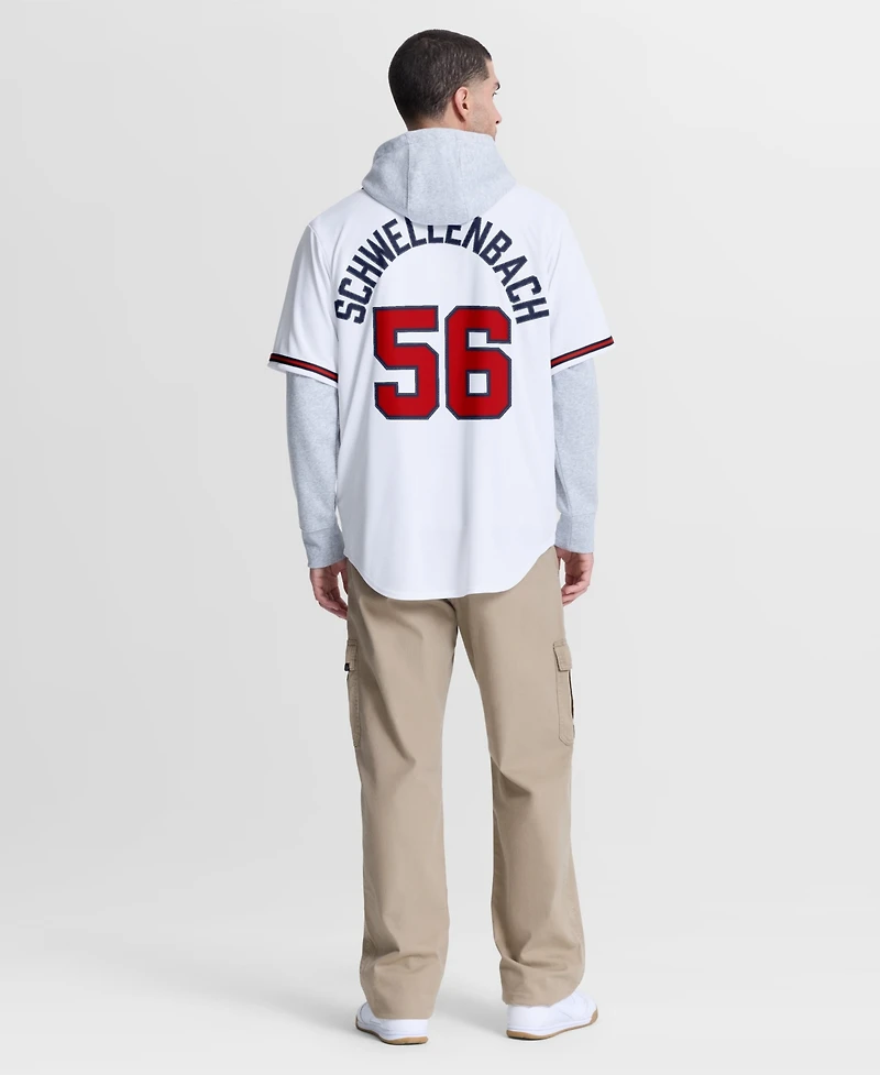 Nike Men's Atlanta Braves Spencer Schwellenbach V-Neck Replica Jersey