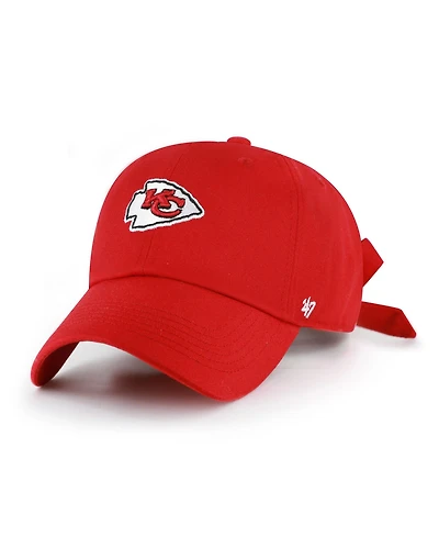 '47 Brand Women's Red Kansas City Chiefs Bow Back Clean Up Adjustable Hat
