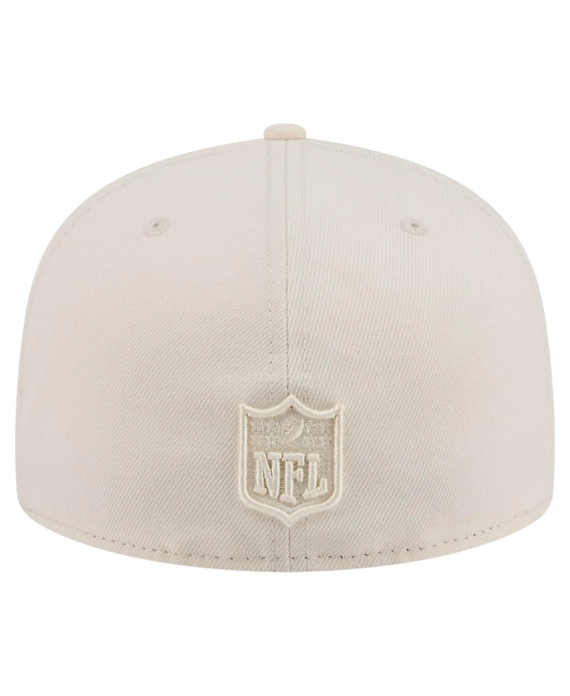 New Era Men's Cream England Patriots Color Pack 59FIFTY Fitted Hat