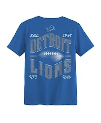 Outerstuff Toddler Boys' 2T-5T Top Pick Detroit Lions Distressed Screen Print Graphics T-Shirt