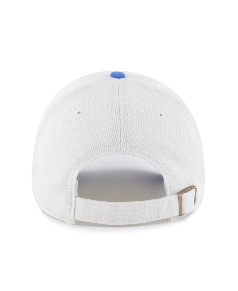 '47 Brand Men's White/Blue Detroit Lions Pique Patch Clean Up Adjustable Hat