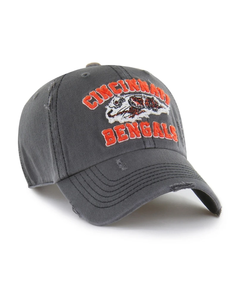 '47 Brand Men's Charcoal Cincinnati Bengals Seymoore Clean Up Adjustable Hat