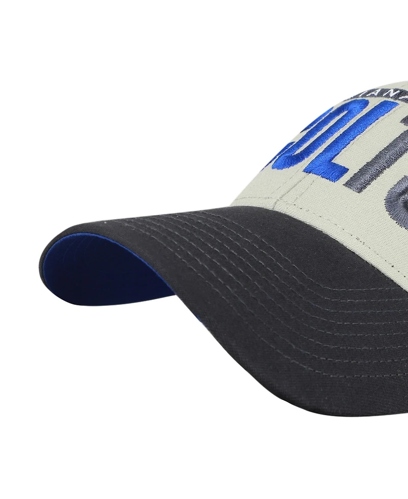 '47 Brand Men's Gray/Black Indianapolis Colts Half Block Text Mvp Adjustable Hat