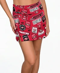 Concepts Sport Women's Scarlet San Francisco 49ers Grady Sleep Skort