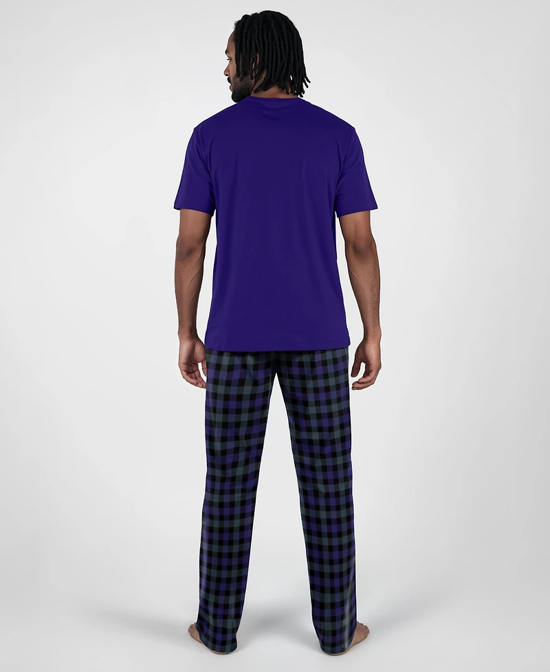 Concepts Sport Men's Purple Baltimore Ravens Highland Sleep Set