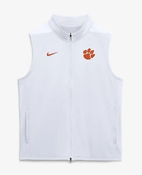 Nike Men's White Clemson Tigers Primetime Victory Therma-fit Full-Zip Vest