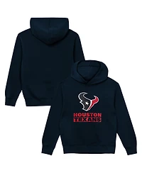 Outerstuff Toddler Boys' 2T-5T Houston Texans Back to Basics Fleece-Lined Rib-Knit Cotton-Blend Hoodie