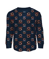 Outerstuff Toddler Boys' 2T-5T Chicago Bears All-Over Print Long-Sleeve T-Shirt and Pants Set