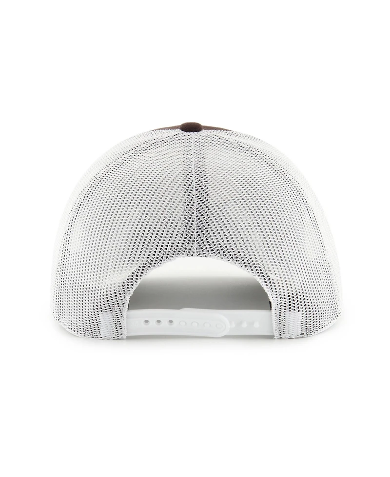 '47 Brand Big Boys' and Girls' Cleveland Browns Trucker Structured Snap Closure Hat