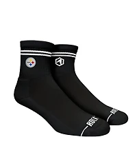 Rock Em Socks Men's and Women's Pittsburgh Steelers Stripe Quarter-Length