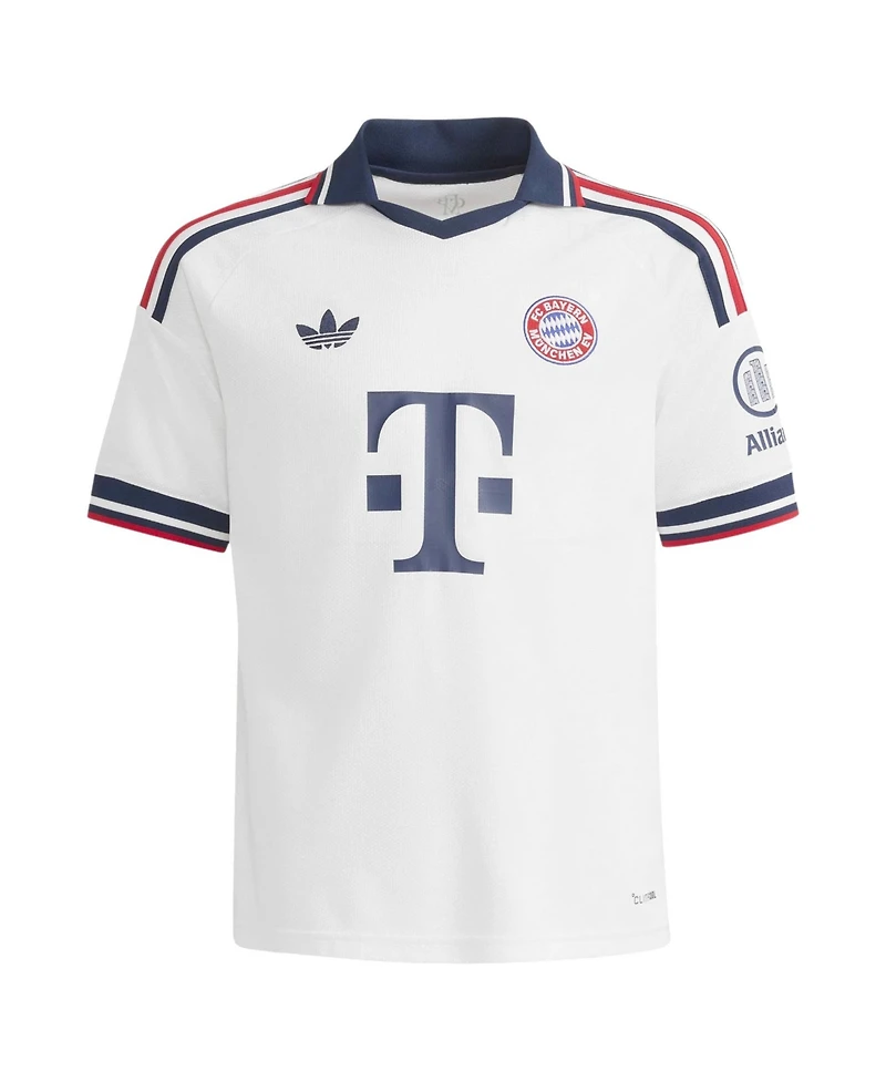 Adidas Big Boys and Girls Jamal Musiala White Bayern Munich 2026/27 Away Replica Jersey