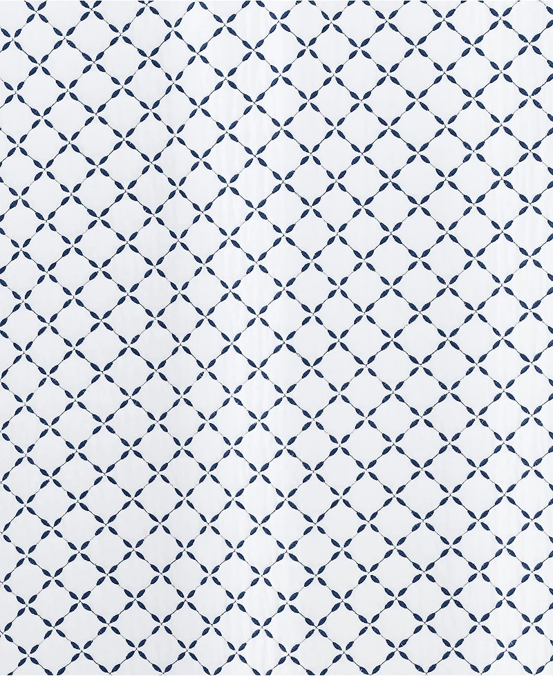 Lands' End Embroidered Diamond Double Voile Quilt