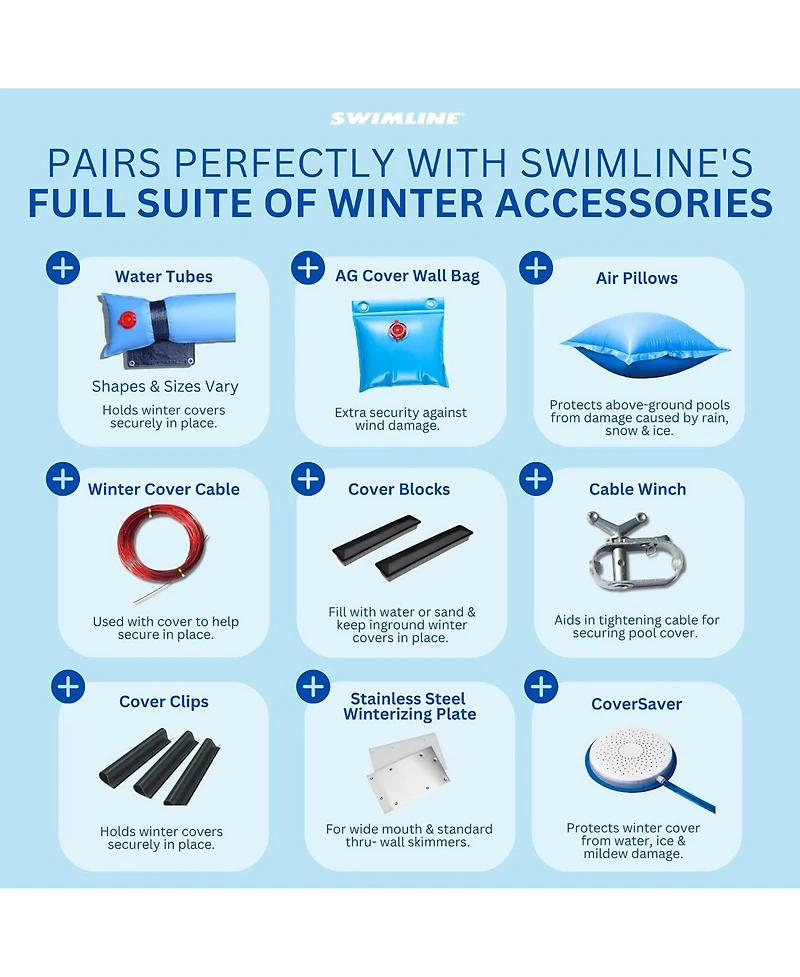 Swimline Winter Cover for Above-Ground Swimming Pools
