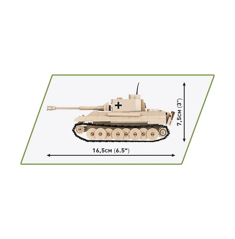 Cobi Wwii Historical Collection PzKpfw V Panther Ausf. G. 298-Piece Tank Building Set, Ages 7+