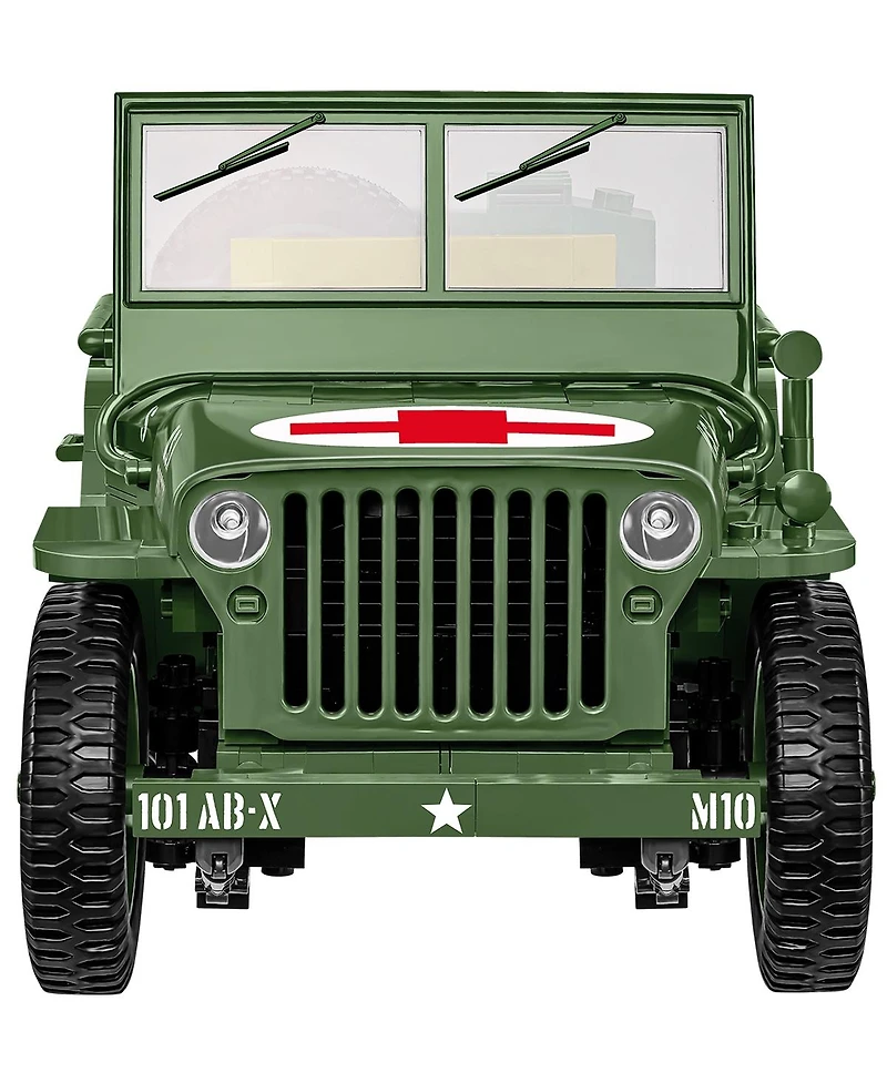 Cobi Historical Collection Wwii Jeep Willys Mb Medical 1131-Piece Building Set, Ages 11+