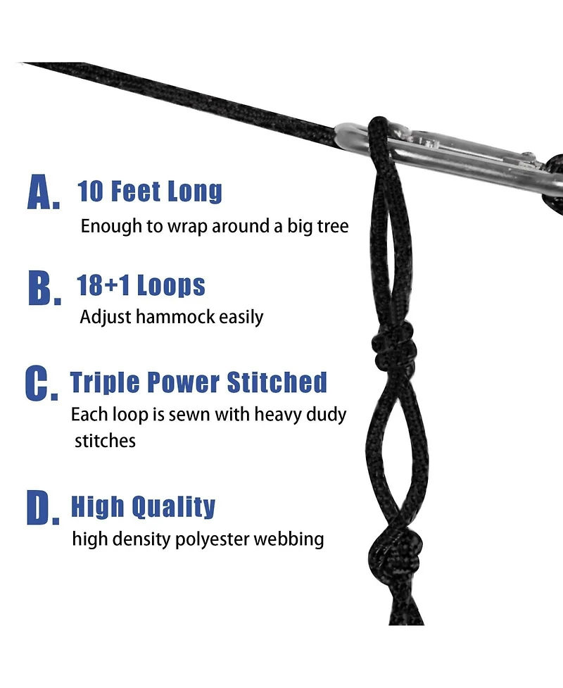Piscifun Heavy Duty Portable Camping Hammock With Tree Straps For Outdoor Hiking Travel Relaxation