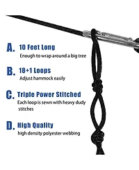 Piscifun Heavy Duty Portable Camping Hammock With Tree Straps For Outdoor Hiking Travel Relaxation