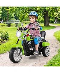Gymax 6V Kids Ride-On Chopper Motorcycle, 36" x 19" x 25", 3-Wheel, Led Headlight, 66 Lb. Capacity, Ages 3+