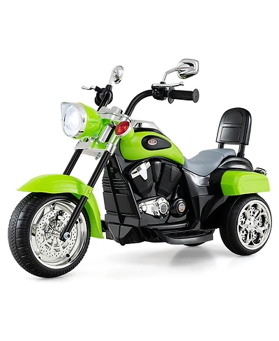 Gymax 6V Kids Ride-On Chopper Motorcycle, 36" x 19" x 25", 3-Wheel, Led Headlight, 66 Lb. Capacity, Ages 3+