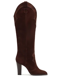 Schutz Women's Miller Up Block Heel Tall Dress Boots