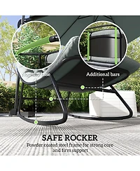 Slickblue Patio Rocking Chairs for Outdoor Porch Garden and Backyard