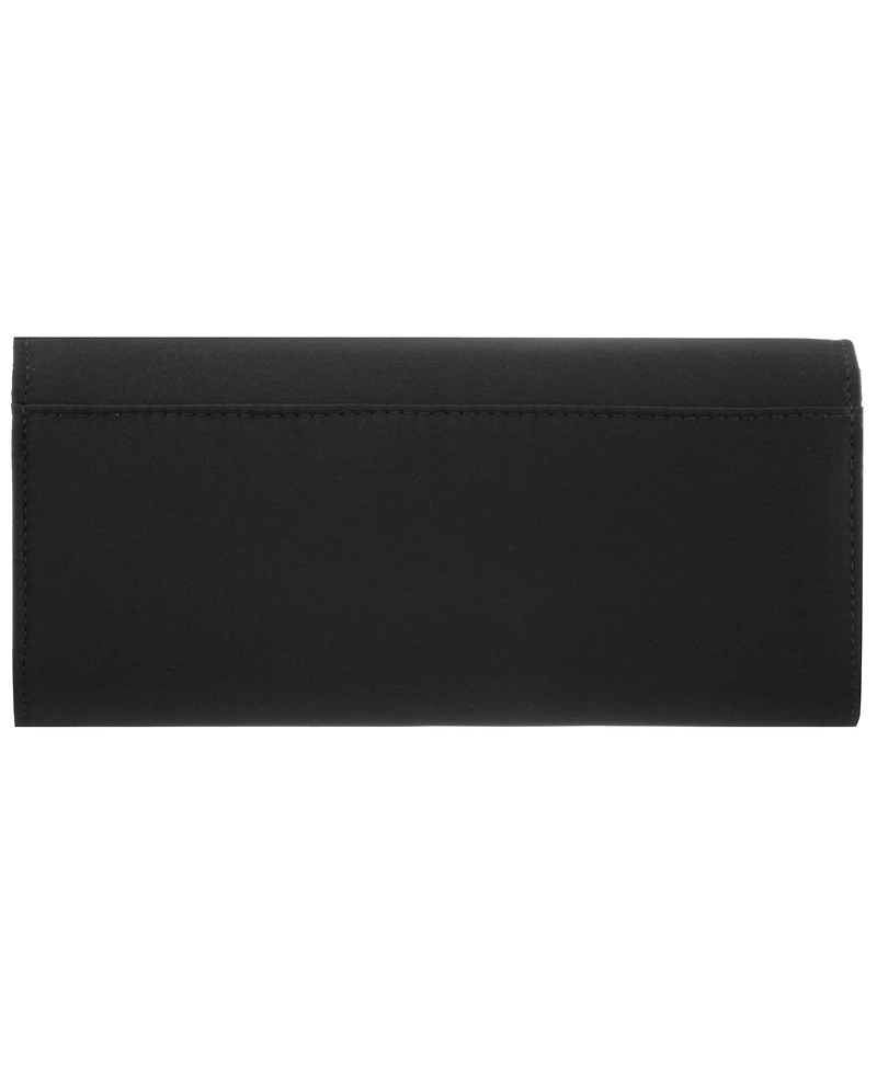 Nina Aurella Crystal Trim Small Flap Clutch Handbag
