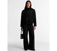 Barbour Women's Marlow Plaid Long-Sleeve Wool-Blend Overshirt