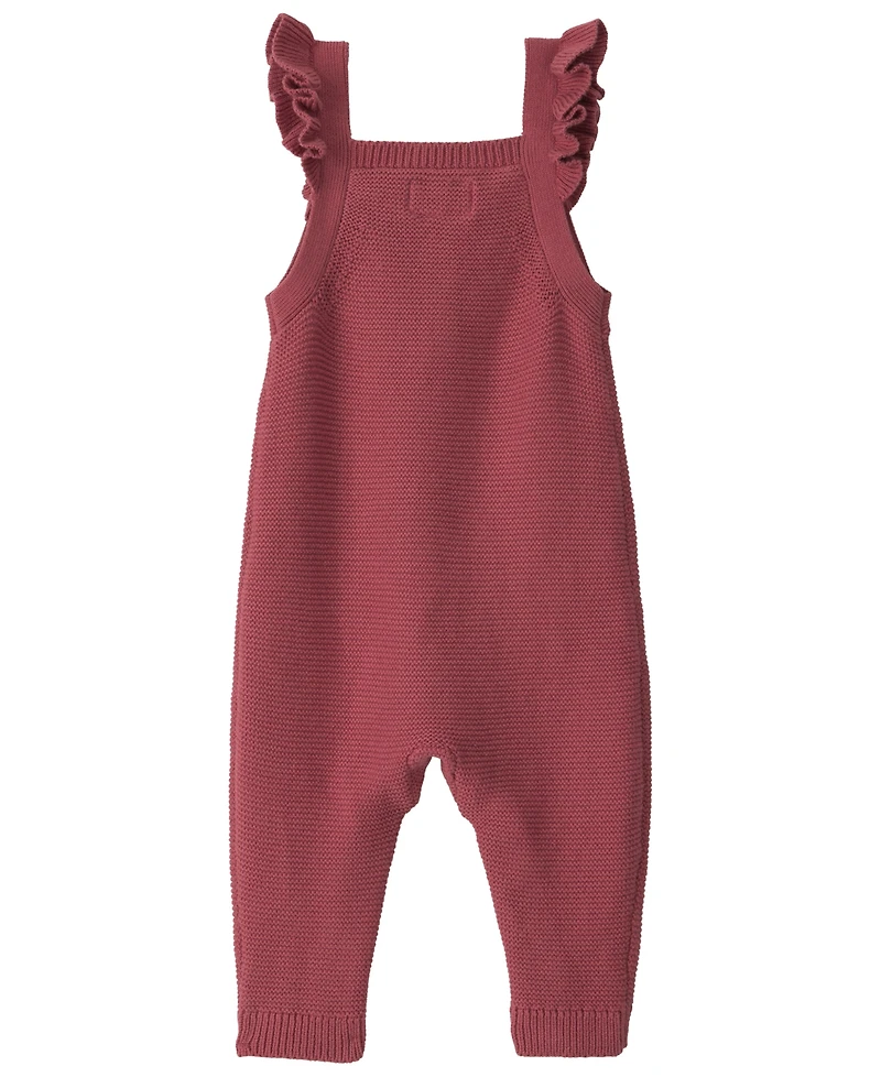 Little Planet by Carter's Baby Girls' Sweater-Knit Square-Neck Overalls