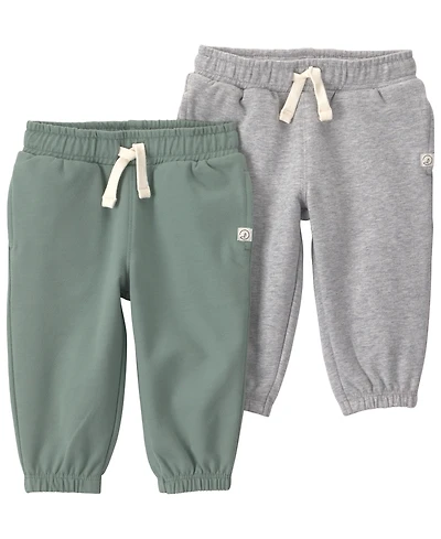 Little Planet by Carter's Baby Boys' or Girls' 2-Pack French Terry Joggers