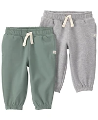 Little Planet by Carter's Baby Boys' or Girls' 2-Pack French Terry Joggers