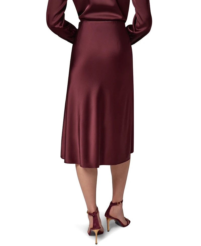 Donna Karan New York Petite High-Waisted A-Line Midi Skirt
