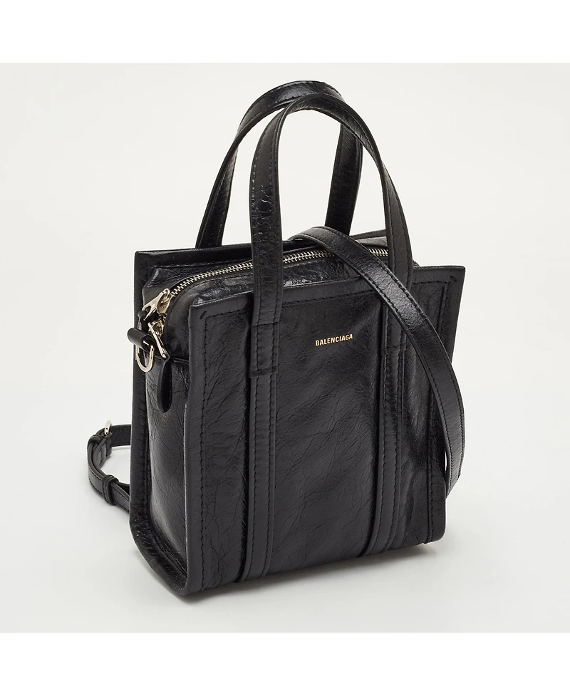 Pre-Owned Balenciaga Women's Bazar Xs Arena Leather Shopper Tote