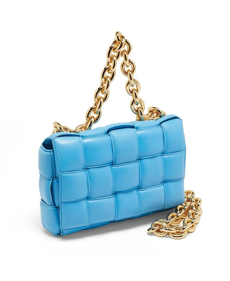 Pre-Owned Bottega Veneta Women's Padded Cassette Leather Chain Shoulder Bag