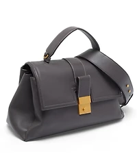 Pre-Owned Bottega Veneta Piazza Medium Leather Top Handle Bag
