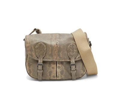 Pre-Owned Bottega Veneta Women's Gardena Karung Leather Messenger Bag