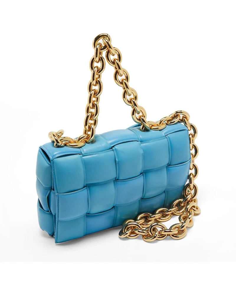 Pre-Owned Bottega Veneta Padded Chain Cassette Leather Shoulder Bag