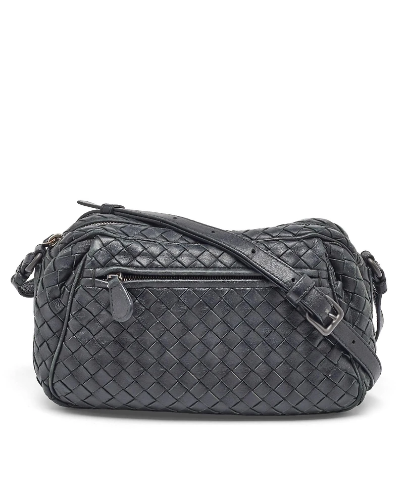 Pre-Owned Bottega Veneta Women's Intrecciato Woven Leather Crossbody Bag