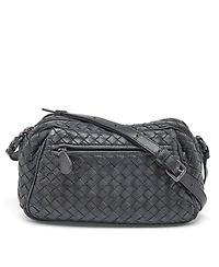 Pre-Owned Bottega Veneta Women's Intrecciato Woven Leather Crossbody Bag